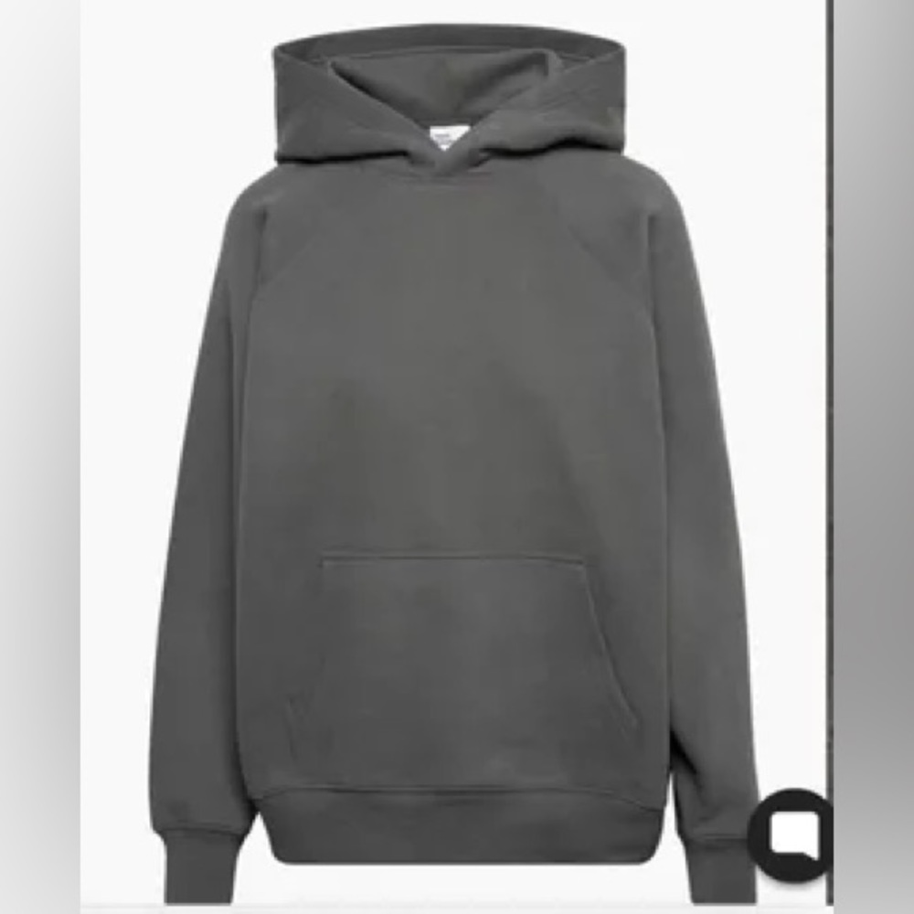 Aritzia TNA cozy fleece dark gray hoodie - like new